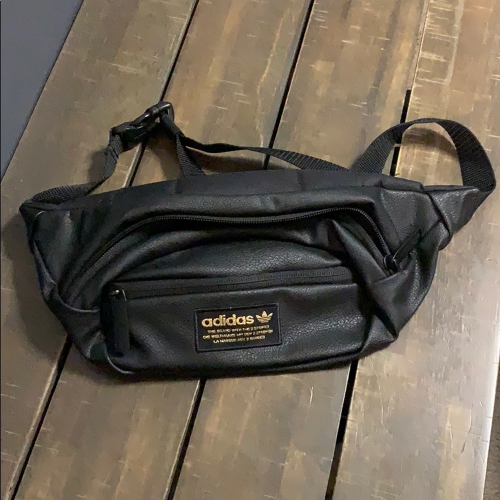 Adidas leather fannypack